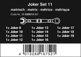 img 3 attached to 🔧 Набор гаечных ключей Wera Joker, 11 штук: качественный и универсальный инструмент для множества применений