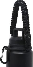 img 3 attached to 🎒 One MissionX Paracord Handle - Durable Carrier Strap for YETI Rambler Water Bottles (36oz, 26oz, 18oz, 12oz, 46oz) - Holder