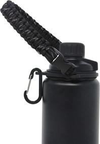 img 4 attached to 🎒 One MissionX Paracord Handle - Durable Carrier Strap for YETI Rambler Water Bottles (36oz, 26oz, 18oz, 12oz, 46oz) - Holder