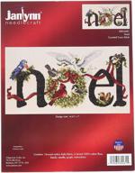 🧵 janlynn 80-0481 noel counted cross stitch kit - 14 count, 14-1/4"x 7" dimensions logo