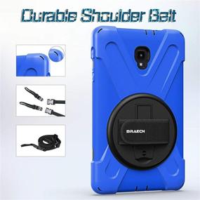 img 1 attached to 📱 BRAECNstock Galaxy Tab A 8.0 2017 Case - Three Layer Heavy Duty Soft Silicone Hard Bumper Case, Shockproof & Scratch Resistant, Full-Body Protective Case for Tab A 8.0 T380/T385 2017 Release Case (Blue)