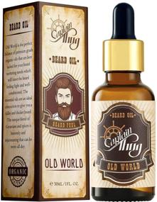 img 4 attached to Captain Thug Old World Beard Oil Conditioner - Ultra Premium Ayurvedic Blend, 6 Essential Oils, Softens, Smooths, and Strengthens Beard Growth - Nourishing Beard and Mustache Grooming Treatment, 1 fl. oz.