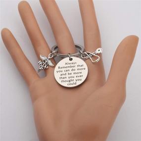 img 1 attached to NP Nurse Practitioner Keychain - Empowering Graduation & Appreciation Gift for NPs - Nurse Jewelry