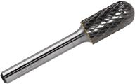 🧰 yufutol sc-5 tungsten carbide burr cylinder shape double cut rotary burr file with radius end (1/2&#34; cutter dia x 1&#34; cutter length) and 1/4&#39;&#39; shank - single piece логотип