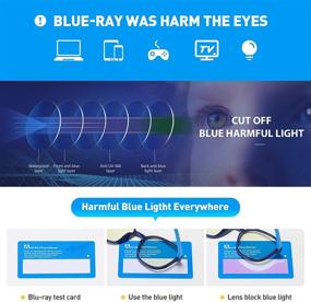 img 1 attached to 👓 AHXLL Kids Blue Light Blocking Glasses for Girls and Boys - 2 Pack, Polygon Flexible Frame Computer Gaming Glasses for Kids, Ages 3-12