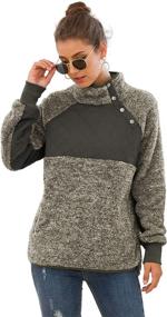 img 2 attached to VIISHOW Color Block Asymmetrical Sweatshirt Pullover Outdoor Recreation