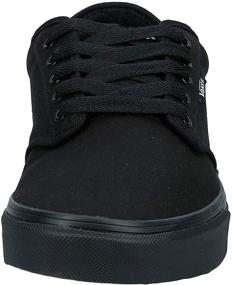 img 3 attached to 👟 Black Canvas Men's Vans Low Top Sneakers - Fashion Sneakers for Men