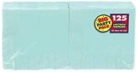 stylish and convenient: robin's egg blue luncheon paper napkins big party pack, 125 ct. logo