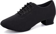 👞 vcixxvce men's lace-up professional ballroom dance shoes: split sole tango waltz salsa latin practice, model 518 logo
