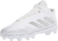 👟 metallic white adidas freak shoes - size 7.5 logo
