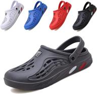 👞 cyian classic lightweight slipper black women men's shoes: stylish mules & clogs logo