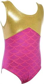 img 3 attached to 🤸 Dancina Girls Gymnastics Tank Top Leotard: Trendy New Designs and Prints for Ages 3-12