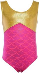 img 4 attached to 🤸 Dancina Girls Gymnastics Tank Top Leotard: Trendy New Designs and Prints for Ages 3-12