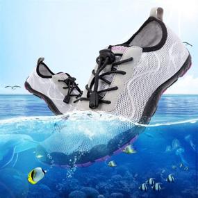 img 3 attached to 👣 Hiitave Women Barefoot Diving Purple Women's Shoes: Embrace the Water with Style and Flexibility