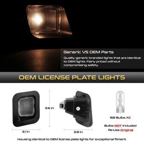 img 3 attached to VIPMOTOZ License Plate Light Lamp Assembly Housing Replacement for 2002-2018 Dodge RAM 1500 2500 3500 Pickup Truck, Driver & Passenger Side