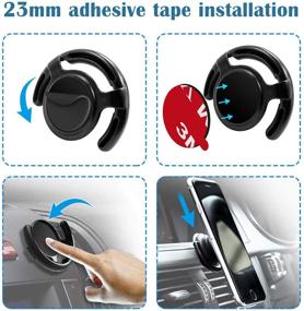 img 2 attached to 🔧 Pop-tech 9 Pack Sticky Adhesive Replacement Parts, 6 Pack 3M VHB Sticker Pads for Socket Mount Base Grip Stand Back, 3 Pcs Dots Strong Double Sided Tape for Magnetic Phone Holder & Finger Ring Holder - Enhanced SEO-Compatible Product Name