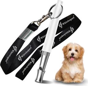 img 4 attached to 🐶 Premium Ultrasonic Dog Whistle with Free Lanyard - Effective Training Tool to Stop Barking - Adjustable Frequencies - Stainless Steel - Professional White Dog Whistles