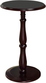 img 1 attached to 🌸 Kings Brand Furniture: Dark Cherry Finish Wood Plant Stand Accent Side End Table - Enhance Your Décor with Style and Functionality