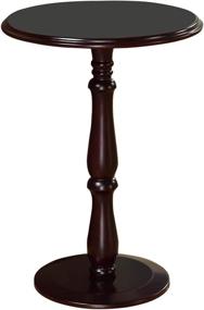 img 2 attached to 🌸 Kings Brand Furniture: Dark Cherry Finish Wood Plant Stand Accent Side End Table - Enhance Your Décor with Style and Functionality