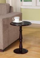 🌸 kings brand furniture: dark cherry finish wood plant stand accent side end table - enhance your décor with style and functionality logo