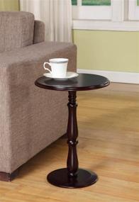 img 3 attached to 🌸 Kings Brand Furniture: Dark Cherry Finish Wood Plant Stand Accent Side End Table - Enhance Your Décor with Style and Functionality