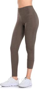 img 3 attached to ATTRACO Women's High Waist Thermal 😍 Fleece Leggings with Pockets for Winter Yoga