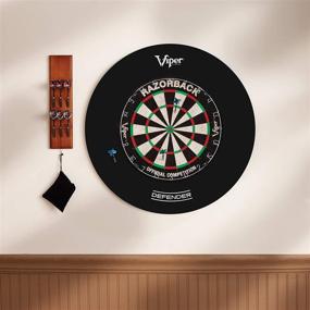 img 3 attached to 🎯 Enhanced Protection for Your Dartboard: Viper by GLD Products Defender Dartboard Surround Wall Protector – Black