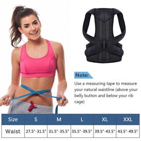 img 2 attached to Adjustable Posture Corrector Back Brace for Women and Men - Effective Pain Relief, Improved Posture, Lumbar Support, and Shoulder Comfort