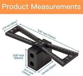 img 2 attached to 🔨 YOSELIN Dovetail Marking Jig with Wheel Marking Gauge Tool Set - 1 Woodworking Pencil, 1 Wheel Cutter for Hardwood, 1 Bearing Wheel Cutter for Soft Wood, 1 Screwdriver and Precision Ground Steel Rod for Woodworking