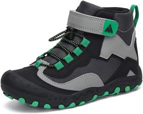 img 4 attached to 🥾 Mishansha Hiking Anti Collision Leather Athletic Boys' Shoes - Superior Footwear for Outdoor Adventures