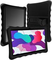 top-rated 10-inch 3g tablet: 32gb storage, dual sim card, silicone case, wifi, bluetooth, camera, gps, quad core, hd touchscreen, 3g phone call support (black) logo