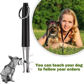 img 2 attached to 🐶 Pazacon Dog Whistle: Professional Training Tool to Stop Barking - Ultrasonic Adjustable High Pitch Sound with Free Premium Lanyard Strap!