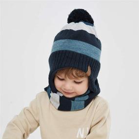 img 2 attached to 🧢 Fleece Lined AHAHA Beanies: Enhancing Boys' Hat & Cap Accessories with Earflap Upgrade