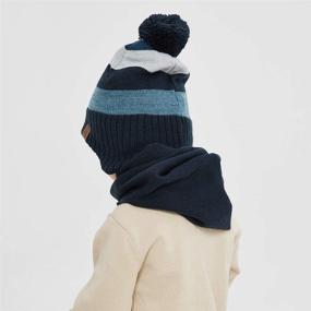 img 1 attached to 🧢 Fleece Lined AHAHA Beanies: Enhancing Boys' Hat & Cap Accessories with Earflap Upgrade