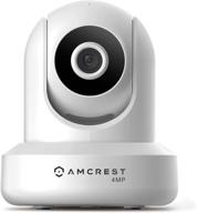 📷 amcrest 4mp ultrahd indoor wifi camera with pan/tilt, two-way audio, night vision – remote viewing & 4-megapixel @30fps logo