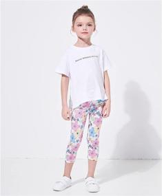 img 3 attached to 👖 Felix & Flora Capri Leggings for Toddlers & Little Girls: Stylish and Comfortable Pants