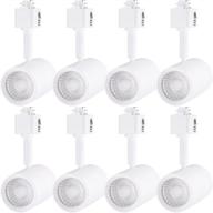 🔦 leonlite 8-pack dimmable led track lighting heads: high-cri, energy efficient, 2700k soft white, etl & es listed, 5-years warranty логотип