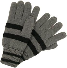 img 3 attached to Soft Striped Winter Insulated Gloves Men's Accessories and Gloves & Mittens