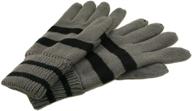 soft striped winter insulated gloves men's accessories and gloves & mittens logo