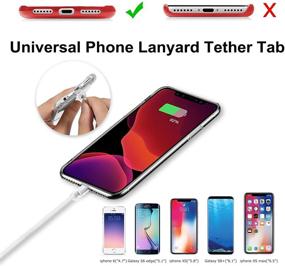 img 1 attached to Удобно и безопасно: SHANSHUI Phone Tether, 2 шт. универсальные телефонные ремни-переноски для всех смартфонов