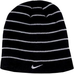 img 1 attached to Swoosh Reversible Beanie Black White
