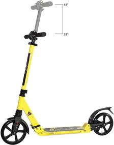 img 2 attached to 🛴 BeeFree XLT Kick Scooter for Teens and Adults – 2 Wheel Scooter with Foldable/Adjustable Handlebars, Sturdy Welded Aluminum Build, Rear Foot Brake, Kick Scooter for Ages 12+, Model: RPBFS3Y