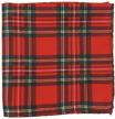 christmas plaid pocket square handkerchief logo