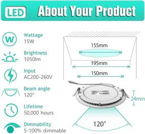 img 2 attached to 💡 Exmate Ultra Thin Temperature Adjustable LED Panel Light 3000K-5000K