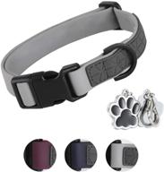 🐾 waterproof pet collars - adjustable silicone dog collar with strong webbing and cute pendant for boys and girls - s/m/l sizes logo