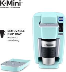 img 1 attached to ☕ Кофеварка Keurig K15, одноразовая подача напитка в капсуле K-Cup, объем заваривания 6-10 унций, оттенок - Oasis.