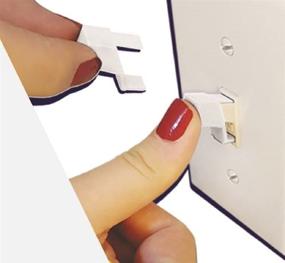 img 4 attached to 🔒 Childproof Light Switch Guard - ToggleShield (3 Pk, Clear) - Easy Install, Lock in On/Off Position - Switch Cover Protector for Light Switch Security