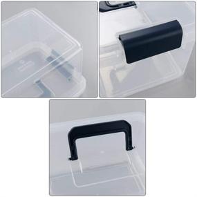 img 2 attached to Nesmilers Plastic Latch Storage 6 Pack Storage & Organization