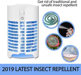 img 3 attached to 🪰 LIGHTSMAX Ultimate Indoor Bug Zapper with UV Light Trap Technology & Sensor - Electronic Fly Repeller, Electric Plug-in Lamp for Gnat & Mosquito Control - Effective Insect Killer & Repellent