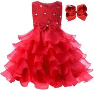 🌸 jerrisapparel flower girls party dress - elegant ruffle tutu sleeveless princess ball gown logo